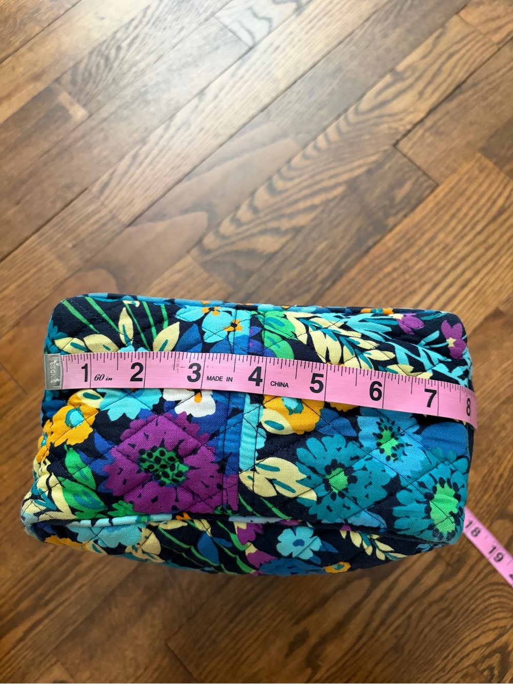 Vera Bradley Midnight Blues Floral Insulated Lunch Cooler Bag Quilted - Picture 13 of 15